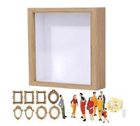 Memory Shadow Box Frame, Family Display Silhouette Case, 25cm Deep Storage Picture Frames, with Decorative Museum Style System, Quality Keepsake Frames Set, for Stylish Wall Display Frame Uses