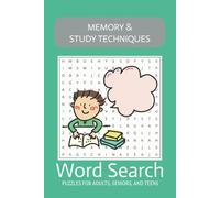 Memory & Study Techniques Word Search: Word Searches with Easy to Read Print about Memory and Study Techniques, Cognitive Retention Strategies, Memory ... 55 Puzzles, 55 Solutions, Great for Holidays