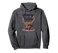 Memory Treasure Alzheimers Awareness Nostalgico Keepsake Felpa con Cappuccio, Unisex per Adulti, Grigio Scuro, S