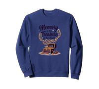 Memory Treasure Alzheimers Awareness Nostalgico Keepsake Felpa, Unisex per Adulti, Navy, S