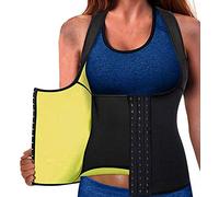 Memoryee Donna Sauna Sportiva Gilet Neoprene Corsetto Vita Dimagrante Body Modellante Cintura Shaper Training Fitness Gilet/Black/3XL