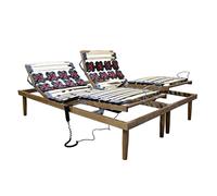 MEMORYLINE Super Offerta - ROYAL Rete elettrica motorizzata matrimoniale (doppia singola) con regolatori ergonomici, due motori doppi OKIN. RILASCIO DISPOSITIVO MEDICO