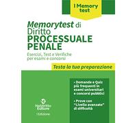 Memorytest di diritto processuale penale. Nuova ediz.