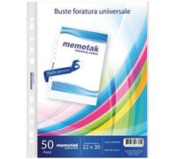 BUSTE a foratura UNIVERSALE superior A4 NATURENE liscio CONF. 50 buste 100-150mc