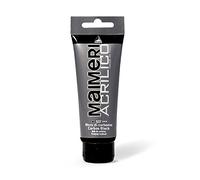 Memotak Maimeri Tubo Acrilico 75 ml. Nero Carbonio - Confezione da 3 tubetti