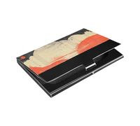 Memphis Style Alena Aenami Slim porta biglietti da visita con pelle e acciaio inox piccolo porta carte per uso riunioni di lavoro