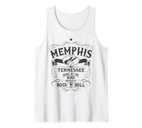 Memphis Tennessee Blues Country Music Chitarra Vintage Canotta