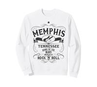 Memphis Tennessee Blues Country Music Chitarra Vintage Felpa