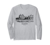 Memphis, Tennessee, Paesaggio Urbano, Disegno Maglia a Manica