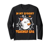 Men And Women in My Spooky Teacher Era Costume Halloween Maglia a Manica