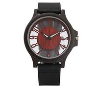 Men and Women Transparent Hollow Digital Display Wooden Watches Wrist Watches Leather Wristbands Party Couples Birthday Gifts Gifts Red