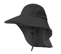 Men And Women Wearing Wide-brimmed Sun Hats And Neck Flaps Can Be Adjusted Outdoors(Red)