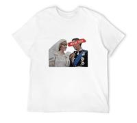 Men Are Trash Charles And Diana Pattern Summer Mens Casual Loose Short Sleeve Tee Women Pure Cotton T Shirt Men White XXL