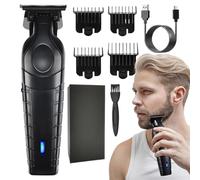 Men Beard Trimmer, electric razor, Powerful Mustache Trimmer, Portable Cordless Clippers, Beard Groomer,8.27x2.76x3.94 inches, for Head, Face, Legs, Hands