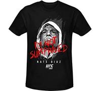 Men Casual Shirt Fashion Shirt Nate Diaz I'm Not Surprised T-Shirt Black S