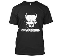 Men Casual T Shirt Summer Fashion Short Sleeve Cotton Tops Pitbull American Pit Bull Print Tee Black M