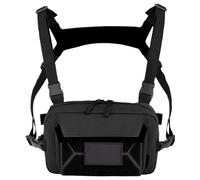 Men Chest Pack, Vest Bag, Lightweight Anti Theft Carrier, Adjustable Fit Breathable Design Black, for Hiking, Gym, Travel, Cycling, Fishing, 350g