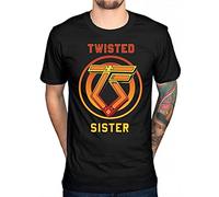 Men Cotton T Shirt Twisted Sister You Can't Stop Rock N Roll T Shirt Heavy Metal Fashion Cause Tee Tops Black L