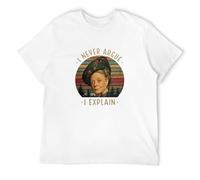 Men Downton Abbey Violet Crawley T Shirt Dowager Maggie England London Smith Cotton Short Sleeve Tees T-Shirt White S