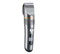 Men Electric Hair Trimmer, USB Charging Grooming Hair Clippers, Ceramic Cutter Head, Digital Display Rechargeable Electric Pusher for Husband, Uncle, Boyfriend, Grandpa and Grandfather, 18x4.2x3cm