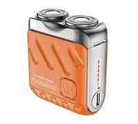 Men Electric Shaver, Cordless Waterproof Razor, USB Rechargeable Grooming Tool, Wet Dry Double Use, Compact Travel Kit, Ideal for Beard Trimming, Car, Camping, and Road Trips