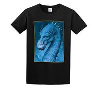 Men Eragon Christopher Paolini Book Saga Inspired Dragons T Shirt Black L