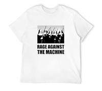 Men Fashion Shirt Printed T-Shirt Rage Against Machine Nuns with Guns T-Shirt White Men T-Shirt Size XL