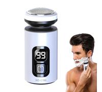 Men Grooming Device, Electric Shaver, Portable Beard Trimmer, High Speed Motor Power, Precision Steel System, Matte Black Finish, Great for Business Trips or Daily Routines