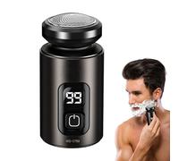 Men Grooming Device, Electric Shaver, Portable Beard Trimmer, High Speed Motor Power, Precision Steel System, Matte Black Finish, Great for Business Trips or Daily Routines