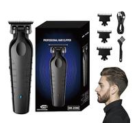 Men Grooming Trimmer, Hair Clipping Tool, 5,91 x 1,77 pollici, Friendly, ricaricabile Silent Shaver, Cordless Portable Design for Boyfriend and Home Barber Use, Black