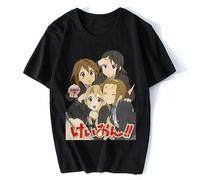 Men K-ON Grills T Shirts Yui Japan Music Anime Cotton Tops Crazy Short Sleeve Tee Shirt Summer T-Shirt
