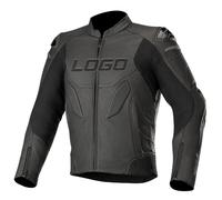 Men Leather Motorcycle caliber Racing Jacket Cowhide CE Level 2 Armor-Custom Fit