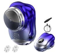 Men Mini Storm Electric Shaver,Portable Powerful Electric Razor,Dry Shaving Razor with LED Display USB Rechargeable,Home,Travel Office Uses
