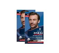 Men Perfect Gel anti-grigio tinta 70 marrone scuro (2 x 80 ml), colore per capelli da uomo dissolve i capelli grigi, tinta anti-grigia per un risultato naturale
