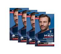 Men Perfect Gel anti-grigio tinta 70 marrone scuro (4 x 80 ml), colore per capelli da uomo dissolve i capelli grigi, tinta anti-grigia per un risultato naturale
