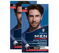 Men Perfect Gel tinta anti-grigio 80 nero-marrone (2 x 80 ml), colore per capelli da uomo dissolve i capelli grigi, tinta anti-grigia per un risultato naturale