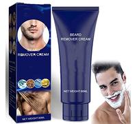Men Permanent Hair Beard Removal Cream, Natural Soft Painless Beard Remover Cream, Men Hair Removal Cream, Men Depilatory Paste Face Moustache for Face, Underarms, Legs, Chest, Arms (1pcs)
