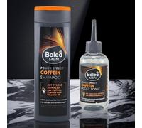 MEN Power Effect Coffeina Set per la cura dei capelli (2 pezzi) Balea | Shampoo (250 ml) & Boost Tonic (150 ml) in caso di perdita di capelli ereditaria* | con caffeina & RootBio Tec per rafforzare le