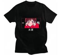 Men Rent A Girlfriend Chizuru Mizuhara Anime 2024 The New T-Shirts Funny Tops Ruka Sarashina Pure Cotton Harajuku T Shirt Black XXL