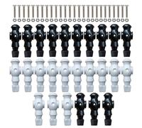 Men Replacement Set 26 Pack | Resin, 2 Colors, 13 Each | Table Football Player Figures With 26 Screws | Game Soccer Man Parts For Table