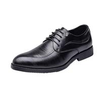 Men’s Classic Wingtip Oxford Shoes Lace Up Leather Low Top Formal Business Dress Shoes(44 EU)