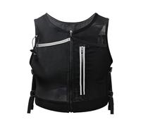 Men’s Running Vest - Adjustable Hydration Chest Pack | Breathable Reflective Sports Jacket for Night Running Cycling Hiking Climbing Outdoor Fitness Camping Exercise Training Travel Adventure Jogging