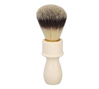 Men Shaving Brush with Soft Synthetic Bristles, Beard Shaving Brush for Smooth Lather, Ergonomic Resin Handle Salon Shaving Brush, Lightweight Portable Face Grooming Tool for Home