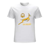 Men Short Sleeve Tshirt Springbok Rugby South Africa T Shirt White M