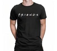 Men T-Shirt Friends TV Show F.R.I.E.N.D.S Awesome 100% Cotton Tee Shirt Short Sleeve O Neck Tops