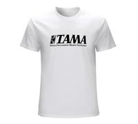 Men T Shirt Tama Drums s Round Neck Short Sleeves Casual Funny T-Shirt Novelty Tshirt T-Shirt White L