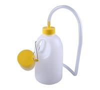 Men Urinal Bottle, Contenitore for urina da viaggio giallo for uomo, con tubo, for urina notturna, 1700 ml, comodo e pratico.