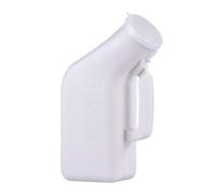 Men Urinal Bottle, Orinatoio maschile, plastica spessa, dispositivo di raccolta, dispositivo anti-rovesciamento, portatile, coperchio a scatto, orinatoio comodo e pratico