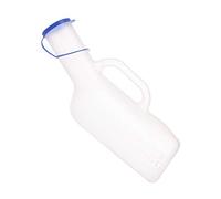 Men Urinal Bottle, Orinatoio maschile - Urina con collo lungo, lunghezza beccuccio 11 cm, coperchio e maniglia - capacità 1 litro Orinatoio comodo e pratico
