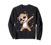 Men Women Kids Cool Cheetah Dabbing Animals Wildlife Parties Felpa